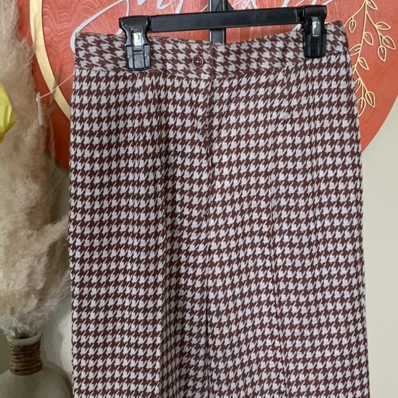 Vintage Sears Perma-Prest Pants 60’s-70’s NWT brown cream size 12 - Picture 2 of 8